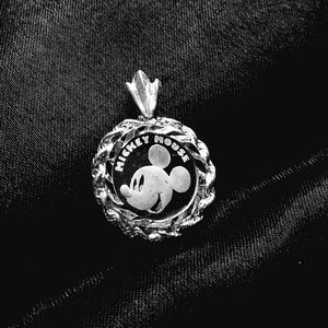 Mickey mouse coin pendant
